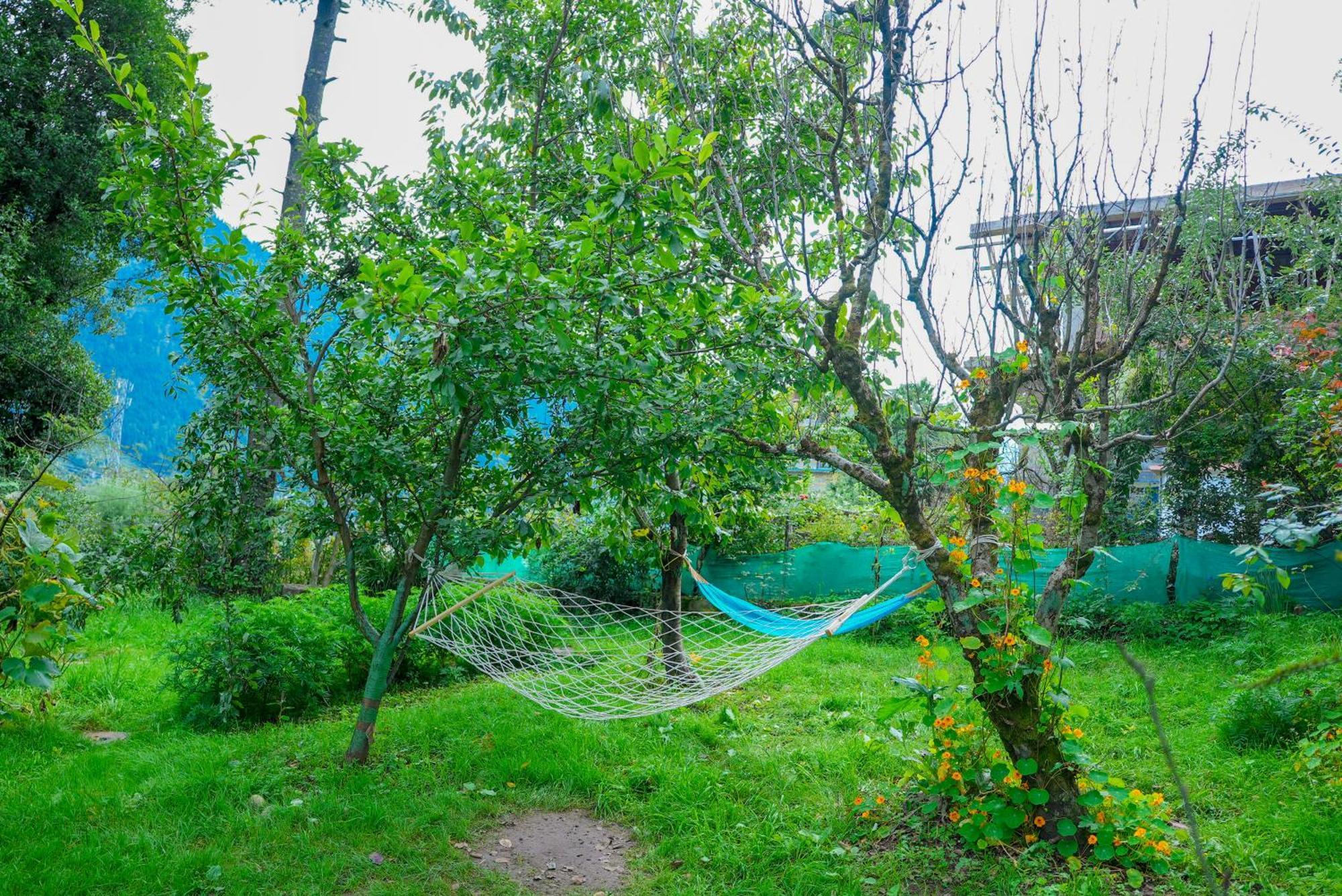 The Manu Emerald # Farmhouse # Top Selling Cottage In Manali # Peaceful Heritage Cozy Stay # Lawn With Bonfire # Most Awarded Exterior photo