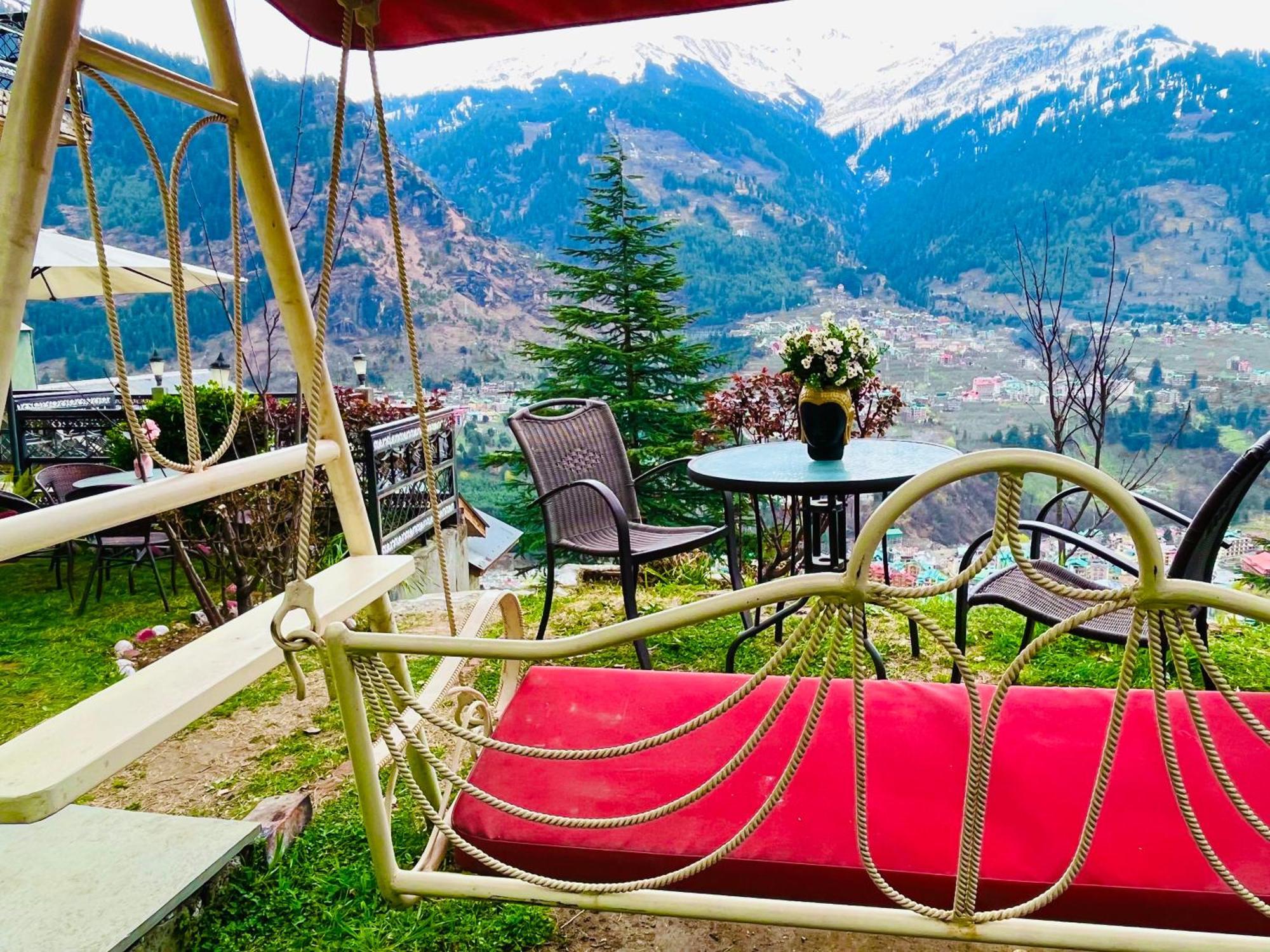 The Manu Emerald # Farmhouse # Top Selling Cottage In Manali # Peaceful Heritage Cozy Stay # Lawn With Bonfire # Most Awarded Exterior photo
